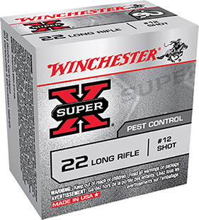 Winchester Ammo X22LRS Super X  22LR #12Shot 50 Per Box/100 Case