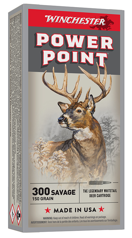 Winchester Ammo X3001 Power-Point  300Savage 150gr 20 Per Box/10 Case