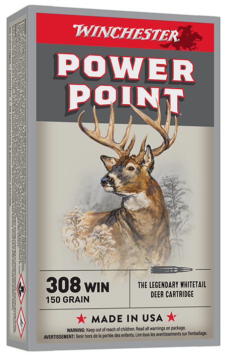 Winchester Ammo X3085 Power-Point  308Win 150gr 20 Per Box/10 Case