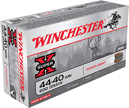 Winchester Ammo X4440 Super X  44-40Win 200gr Power Point 50 Per Box/10 Case