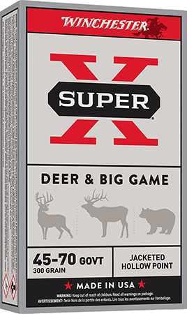 Winchester Ammo X4570H Super X  45-70Gov 300gr Jacketed Hollow Point 20 Per Box/10 Case