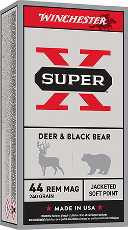 Winchester Ammo Q4240 USA  44RemMag 240gr Jacketed Soft Point 50 Per Box/10 Case