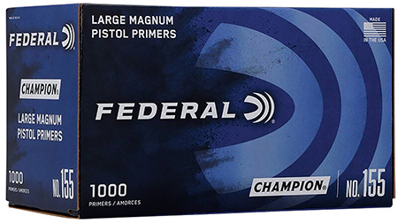 Federal 155 Champion Large Pistol Multi Caliber Handgun 1000 Per Box/5 Case