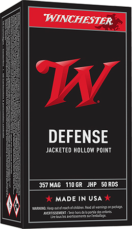 Winchester Ammo Q4204 USA  357Mag 110gr Jacketed Hollow Point 50 Per Box/10 Case