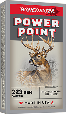 Winchester Ammo X223R2 Power-Point  223Rem 64gr 20 Per Box/10 Case
