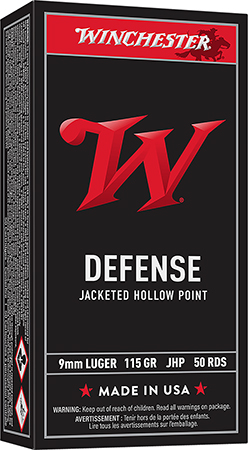 Winchester Ammo USA9JHP USA  9mmLuger 115gr Jacketed Hollow Point 50 Per Box/10 Case