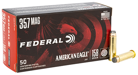 Federal AE357A American Eagle Handgun 357Mag 158gr Jacketed Soft Point 50 Per Box/20 Case