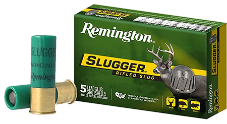 Remington Ammunition 20300 Slugger  12 Gauge 2.75" 1 oz Rifled Slug Shot 5 Per Box/ 50 Cs