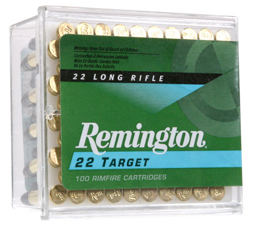 Remington Ammunition 21284 22 Target  22LR 40gr Round Nose 100 Per Box/50 Case