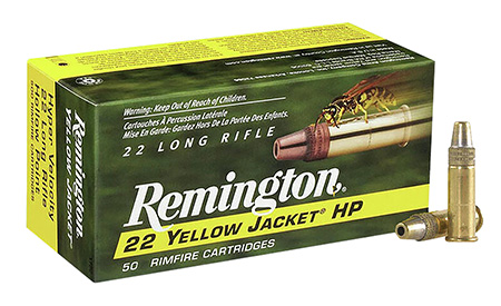 Remington Ammunition 21074 Yellow Jacket Rimfire 22LR 33gr Truncated Cone Hollow Point 50 Per Box/100 Case