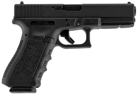 Glock UI2250203 G22 Gen3 40 S&W  4.49" Barrel 15+1, Black Frame  &  Slide, Finger Grooved Rough Texture Polymer Grip, Safe Action Trigger (US Made)