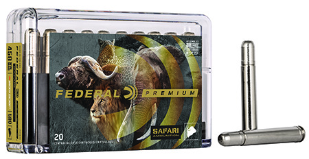 Federal P458T2 Premium Safari Cape-Shok 458WinMag 500gr Trophy Bonded Bear Claw 20 Per Box/10 Case