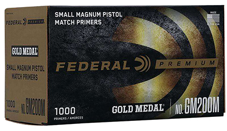 Federal GM200M Gold Medal Premium Small Pistol Multi Caliber Handgun 1000 Per Box/5 Case