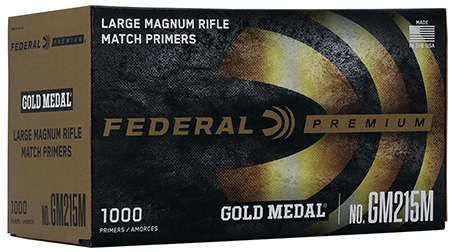 Federal GM215M Gold Medal Premium Multi Caliber 1000 Per Box/5 Case