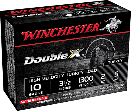 Winchester Ammo STH105 Double X High Velocity Turkey 10Gauge 3.50" 2oz 5Shot 10 Per Box/10 Case