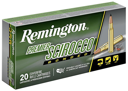 Remington Ammunition 29330 Premier Scirocco Bonded 300WinMag 180gr Swift Scirocco Bonded 20 Per Box/10 Case