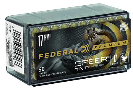 Federal P770 Premium Varmint  &  Predator 17HMR 17gr Speer TNT Jacketed Hollow Point 50 Per Box/60 Case