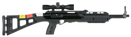 Hi-Point 4595TS4X32 4595TS Carbine 45 ACP Caliber with 17.50" Barrel, 9+1 Capacity, Black Metal Finish, Black All Weather Molded Stock  &  Black Polymer Grip Right Hand