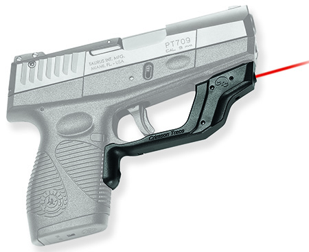 Crimson Trace 0160001 Laserguard  Fits Taurus Slim 709/708/740, Red Laser Black Polymer