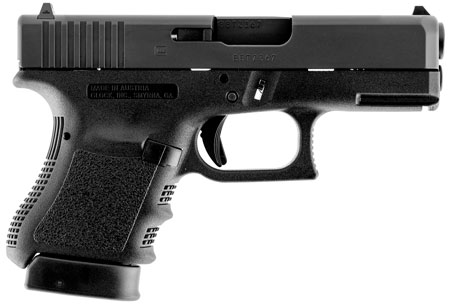 Glock PI3650201FGR G36 Gen3 Sub-Compact 45 ACP 6+1 3.78" Black Steel Barrel, Matte Black Serrated Slide, Black Polymer Frame w/Picatinny Rail, Black Textured Finger Grooved Polymer Grip