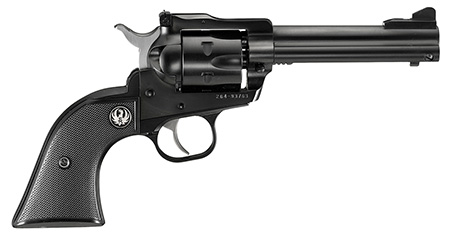 Ruger 0623 Single-Six Convertible 22 LR/22 WMR 6rd 4.62" Blued Alloy Steel Barrel, Cylinder  &  Frame, Black Checkered Rubber Grip Transfer Bar Safety, Exposed Hammer