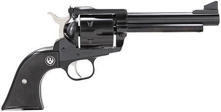 Ruger 0465 Blackhawk  45 Colt (Long Colt) 6rd 5.50" Blued Alloy Steel Barrel, Cylinder  &  Frame, Black Checkered Rubber Grip, Transfer Bar Safety, Exposed Hammer