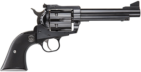 Ruger 0463 Blackhawk Convertible 45 ACP/45 Colt (Long Colt) 6rd 5.50" Blued Alloy Steel Barrel, Cylinder  &  Frame, Black Checkered Rubber Grip, Transfer Bar Safety, Exposed Hammer