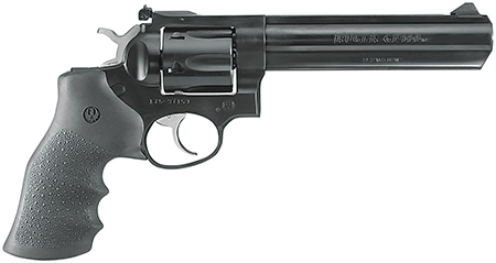 Ruger 1704 GP100  Medium Frame 357 Mag 6rd 6" Blued Alloy Steel Barrel, Cylinder  &  Frame, Hogue Monogrip, Transfer Bar Safety, Exposed Hammer