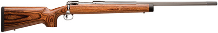 Savage Arms 19139 12 BVSS Full Size 308 Win 4+1 26" Stainless Heavy Fluted Barrel, Matte Stainless Steel Receiver Drilled  &  Tapped ,Satin Brown Fixed Laminate Stock, Right Hand