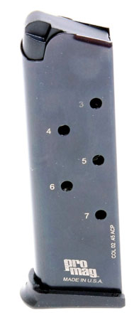 ProMag COL02 Standard  7rd 45 ACP Fits 1911 Government Blued Steel