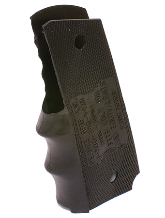 Pearce Grip PG19111 Finger Groove Insert FG Black Rubber for 1911 Government