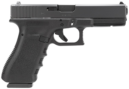 Glock PI2250201 G22 Gen3  *CA Compliant 40 S&W  4.49" Barrel 10+1, Black  Frame  &  Slide, Finger Grooved Rough Texture Polymer Grip, Safe Action Trigger