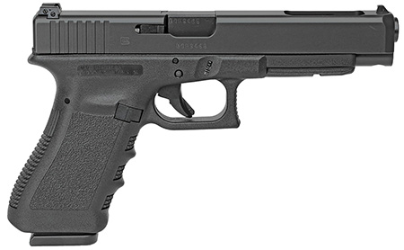 Glock PI3430101 G34 Gen3 Competition *CA Compliant 9mm Luger  5.31" Barrel 10+1,  Black Frame  &  Slide, Finger Grooved Rough Texture Grip, Adjustable Sights, Safe Action Trigger
