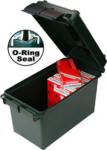 MTM Case-Gard AC50C11 Ammo Can  50Cal Rifle Forest Green Polypropylene