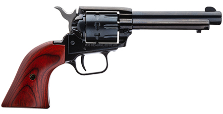 Heritage Mfg RR22999MB4 Rough Rider  22 LR 22 WMR 9 Shot, 4.75" Black Steel Barrel, Black Zinc Alloy Frame, Black Cylinder, Cocobolo Grip, Hammer/Thumb Safety, Exposed Hammer
