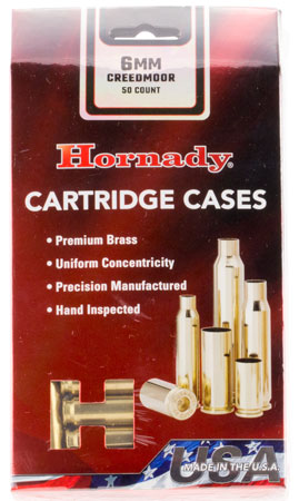 Hornady 86280 Unprimed Cases Cartridge 6mm Creedmoor Rifle Brass