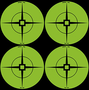 Birchwood Casey 33933 Target Spots  Self-Adhesive Paper Black/Green 3" Crosshair 40 Pack