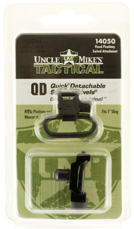 Uncle Mike's 14050 Super Swivel  Quick Detach w/Fixed Picatinny Swivel Attachment Blued 1" Loop