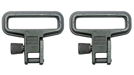 GrovTec US Inc GTSW05 Mil-Force  Swivel Set Rifle 1.25" Black Zinc Phosphate Steel