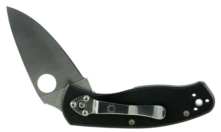 Spyderco C136GP Persistence  2.77" Folding Drop Point Plain 8Cr13MoV SS Blade Black G10 Handle Includes Pocket Clip