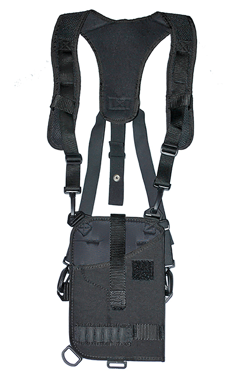 GrovTec US Inc GTHL14902R Trail Pack  Shoulder Black Nylon Harness Fits Med/Lg DA Revolver Ambidextrous