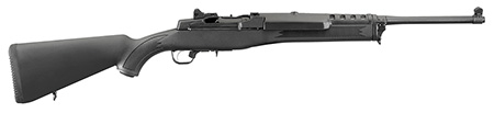 Ruger 5855 Mini-14 Ranch 223 Rem/5.56 NATO 5+1 18.50" Blued Alloy Steel Barrel, Blued Steel Drilled  &  Tapped Receiver, Fixed Black Synthetic Stock, Right Hand