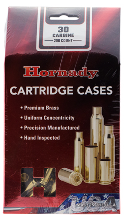 Hornady 8650 Unprimed Cases Cartridge 30 Carbine Rifle Brass