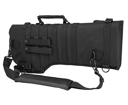 NcStar CVRSCB2919B VISM AR-15 Tactical Scabbard Adjustable Carry Handle Fits Most Rifle/Carbines Grommet Drainage