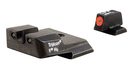 Trijicon 600556 HD Night Sights  Green/Tritium Orange Outline Front Sight-Green Tritium Black Outline Rear Sight Smith  &  Wesson M & P/M & P M2.0