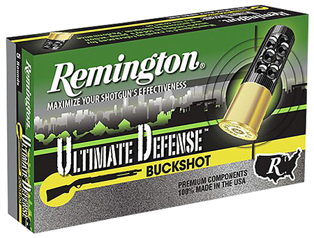 Remington Ammunition 20711 Ultimate Defense Buckshot 12Gauge 2.75" 00Buck Shot 5 Per Box/20 Case