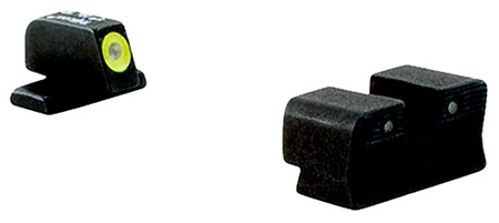 Trijicon 600573 HD Night Sights  Green/Tritium Yellow Outline Front Sight-Green Tritium Black Outline Rear Sight Sig Sauer P225/P226/P228 #8 Front/#8 Rear