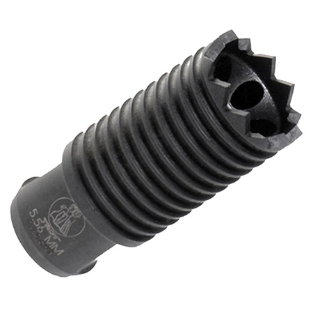 Troy Ind SBRACLM05BT00 Claymore Muzzle Brake Black Steel with 1/2"-28 tpi Threads  &  2.25" OAL for 5.56x45mm NATO AR-Platform