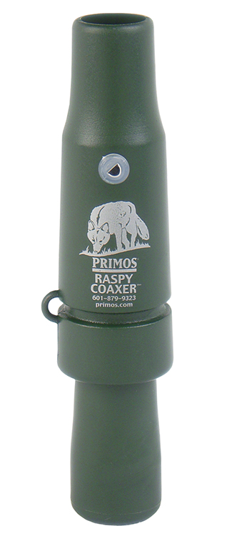 Primos PS323 Raspy Coaxer  Open Call Rabbit/Rodent Sounds Attracts Predators Green Plastic