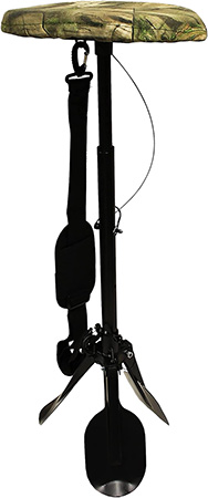 Mojo Outdoors HW2203 Mud Seat  Black Steel/Plastic